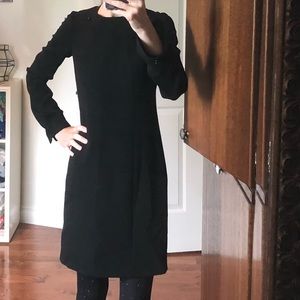 Eli Tahari Long sleeve black business dress